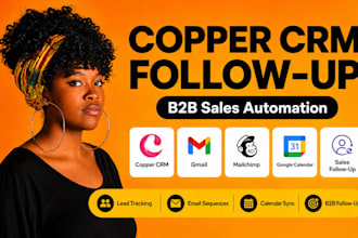 setup copper CRM gmail mailchimp google calendar b2b sales followup automation