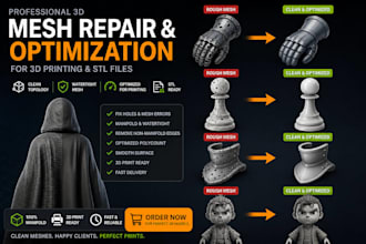 repair and optimize your custom 3d ai models, and mesh repair