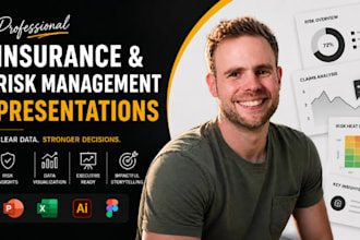 insurance PPT design, risk slides, corporate risk management, deck
