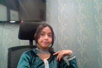 record professional female urdu voice over in 24 hours