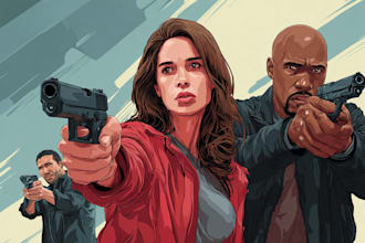 comic book illustration with comic book illustrator