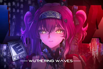 design a high end anime thumbnail with advanced vfx and composition