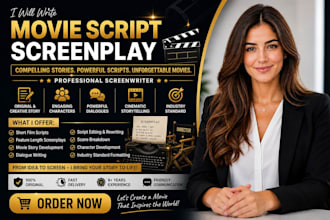 write a professional movie script screenplay with compelling storytelling