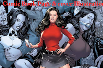 draw comic page book illustration comic book artist character design comic strip