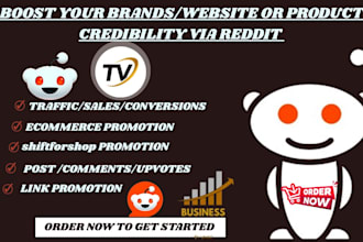 promote ecommerce, shiftforshop store, ai website brands mentioning via reddit