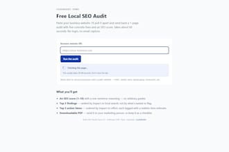 run an ai local SEO audit with 5 specific fixes for your website