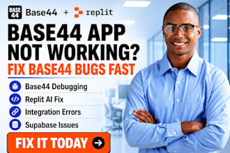 be your base44 expert for base44 debugging base44 bug fix, base44 app, replit ai