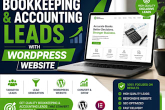generate bookkeeping and accounting leads with wordpress website