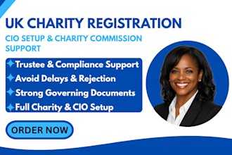 register your UK charity or cio with charity commission fast and correctly