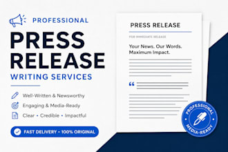 write professional press releases that get media attention