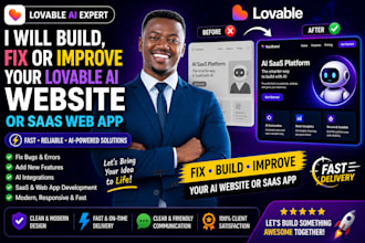 build or fix your lovable ai website, saas web app, or ai tool