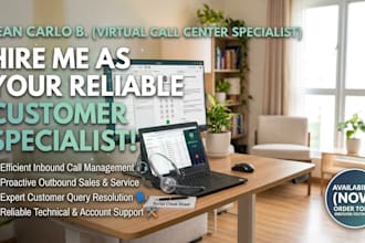 be your professional inbound and outbound call center agent