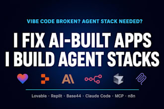 fix vibe coded app bugs lovable replit base44 cursor claude code mcp server n8n