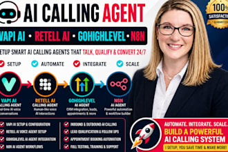 setup automated ai calling agent with synthflow, vapi ai, retell and gohighlevel