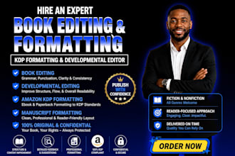 do book editing and formatting, amazon kdp formatting, developmental editor