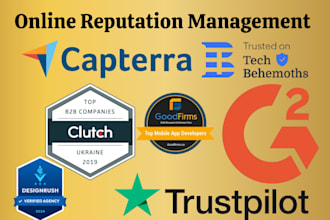 do online reputation management listings g2 clutch capterra  gmb bbb designrush