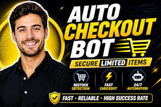 build ecommerce auto checkout bot, lazada buying bot, pokémon center bot
