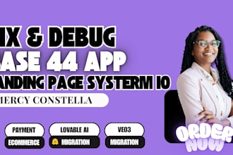fix and deploy base44 app to app store and play store