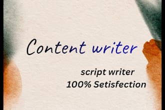 write content and scripts