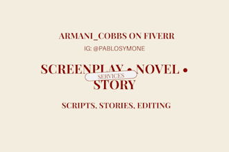 write, edit, or rewrite your screenplay, script, or story