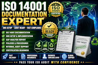create iso 14001 documentation and ems compliance