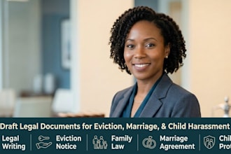 write legal documents, eviction notice, affidavit, and legal letters