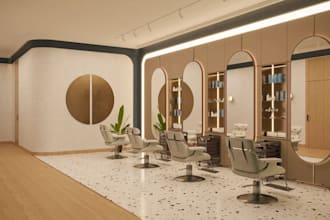 do commercial 3d spa beauty nail salon massage medical clinic floor plan design