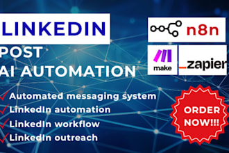 setup linkedin post ai content post automation using n8n phantombuster api
