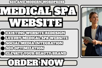 medical spa website, aesthetic clinic website, skincare website, beauty clinic