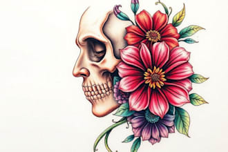 draw a realistic realism tattoo design for you