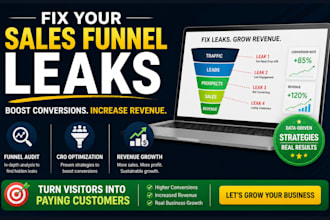 audit sales funnel fix conversion leaks boost revenue fast today online
