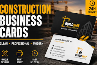 design professional business card for industrial companies