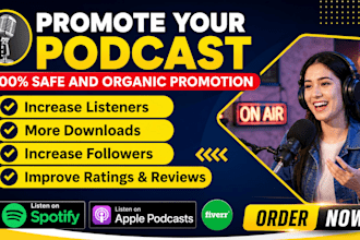 apple podcast promotion for huge downloads and rating
