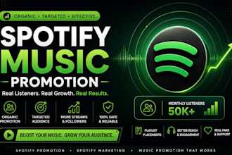 do organic spotify music promotion spotify album music for spotify listener