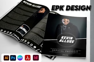 do epk design, media kit, press kit, artist press kit, artist epk, dj press kit