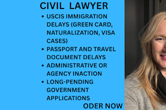 handle complete writ of mandamus drafting for immigration delay cases