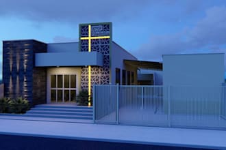 design 2d and 3d church interior, exterior design, remodeling and rendering