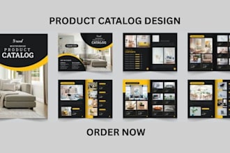 design editable b2b product catalog, catalogue for wholesales business marketing
