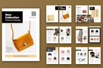 design marketing product catalog, lookbook for b2b wholesales and retail brands