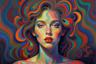 create surreal, psychedelic, abstract art