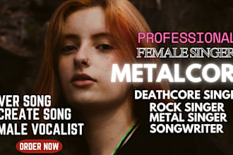 sing metalcore deathcore rock female singer songwriter metal vocalist