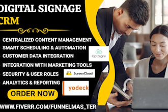 build digital signage system via optisigns yodeck intuiface screencloud viewneo