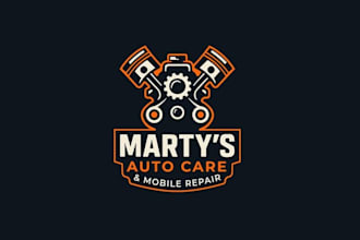 make custom powerful logo for our automotive repair business