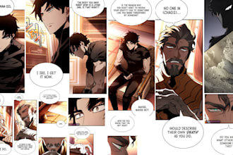 draw manga artist anime manga, webtoon comic, manhwa and illustration