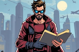 comic book illustration with comic book illustrator