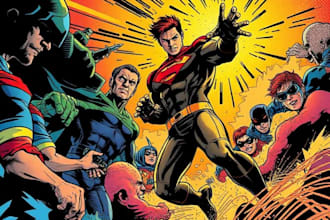draw your full color comic book