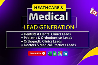 do verified dental and medical b2b leads with email phone healthcare data