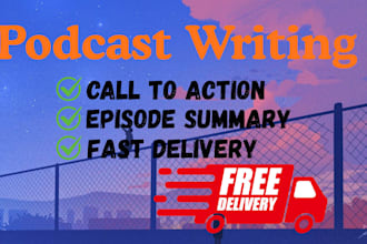 write SEO podcast show notes