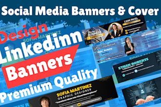 design linkedin banner facebook banner youtube banner