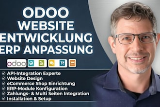 odoo website entwicklung, erp anpassung, API integration experte